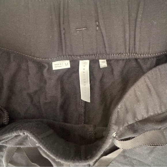 TravisMathew Medium Black Wide Leg Lounge Pants Drawstring Athleisure - Picture 2 of 7